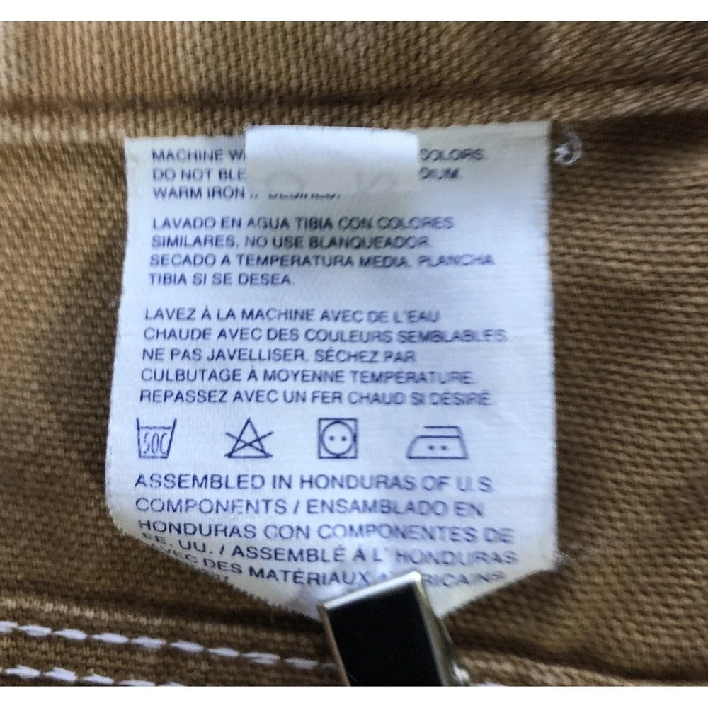 Dickies Carpenter Pants Mens‎ 42x30 Brown Excellent Duck Canvas Utility Workwear